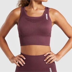 Gymshark Plum Seamless Longline Sports Bra